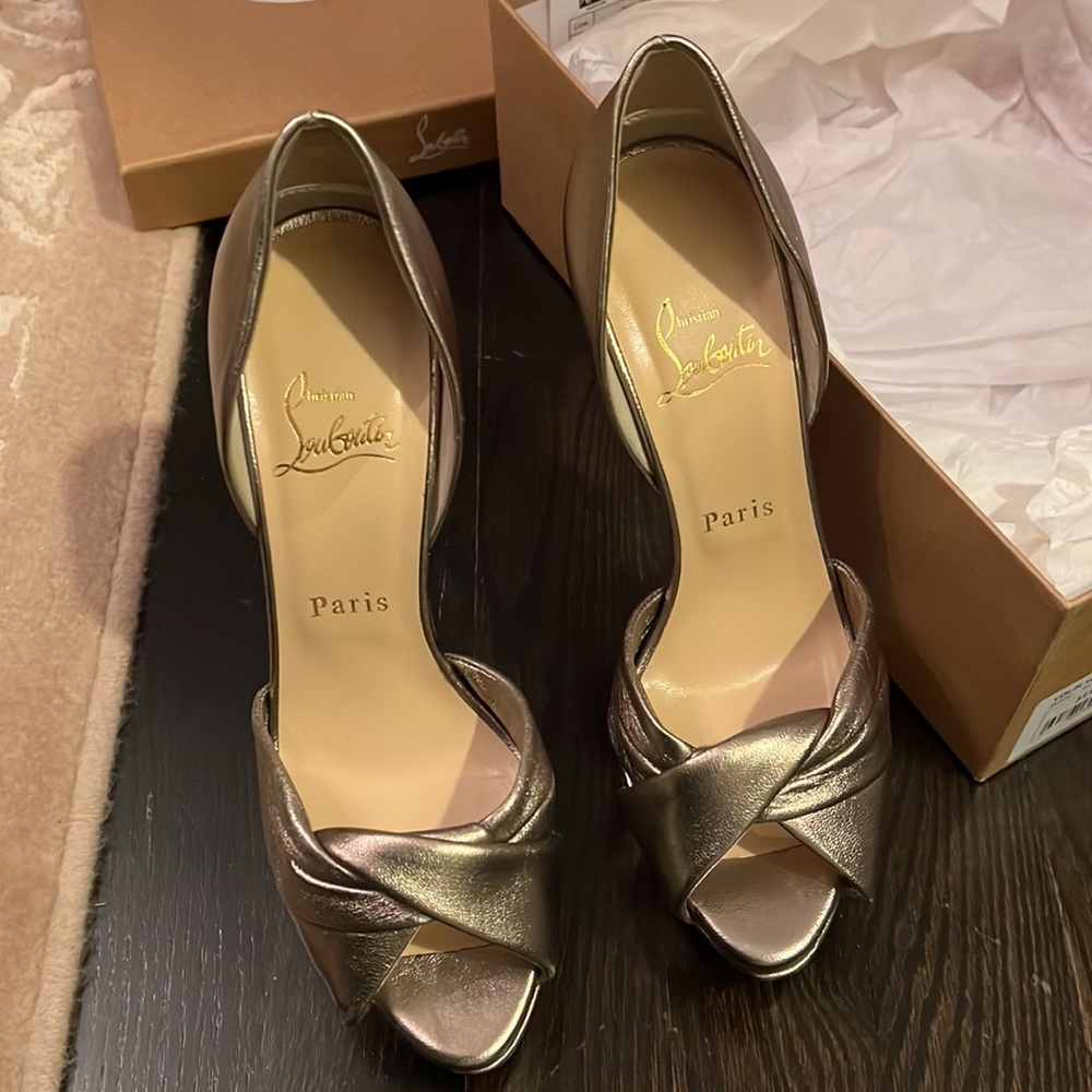 Christian Louboutin Volpi 150 Nappa silk 37 - Picture 6 of 11